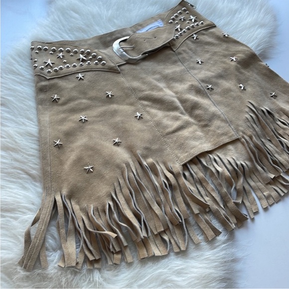 Understated Leather X REVOLVE Paris Texas Full Skirt in Dust - Picture 4 of 8